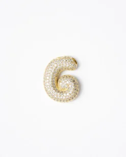Collana con ciondolo lettera big con strass – SV1897