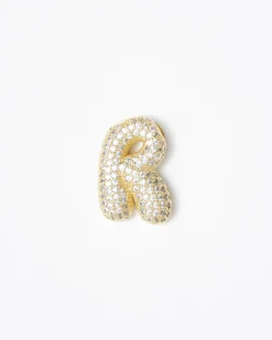 Collana con ciondolo lettera big con strass – SV1897