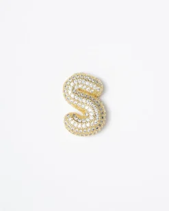 Collana con ciondolo lettera big con strass – SV1897