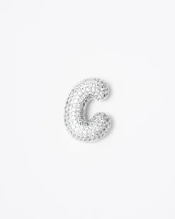 Collana con ciondolo lettera big con strass – SV1897