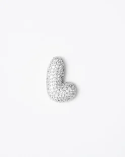 Collana con ciondolo lettera big con strass – SV1897