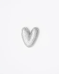 Collana con ciondolo lettera big con strass – SV1897