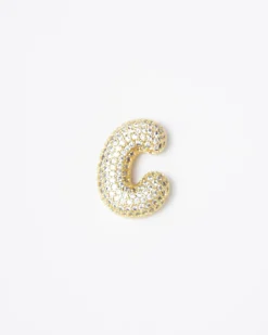 Collana con ciondolo lettera big con strass – SV1897