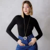 Collana lunga con cuore perla – ECI1923