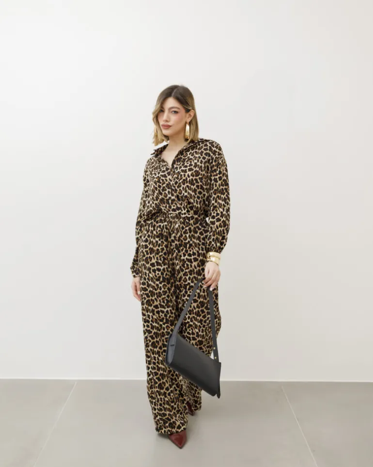Coord-set animalier in viscosa – 7009