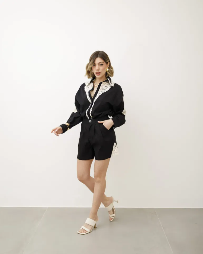 Coord-set in cotone con shorts – CHB8090