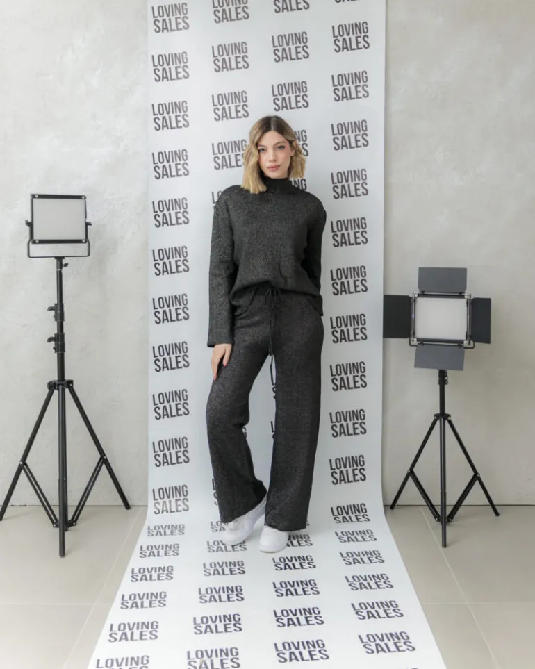 Coord-set in maglia lurex – G116