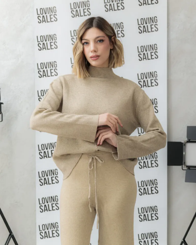 Coord-set in maglia lurex – G116