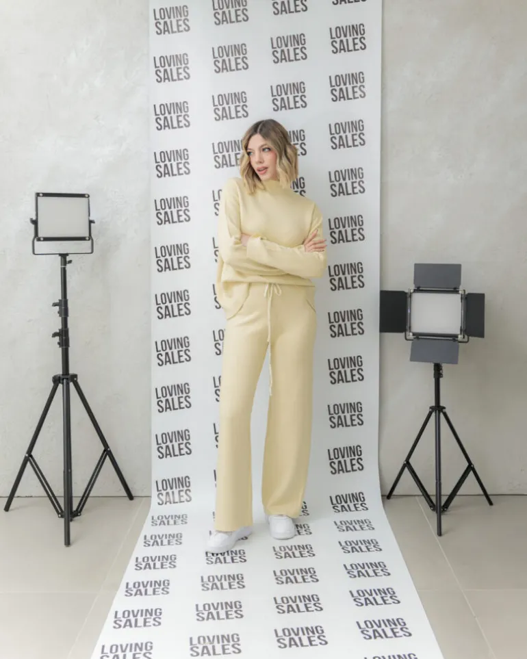 Coord-set in maglia lurex – G116