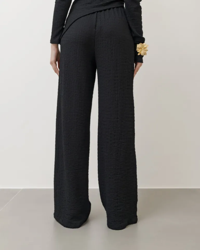 Coord-set in texture con pantaloni palazzo – 9778