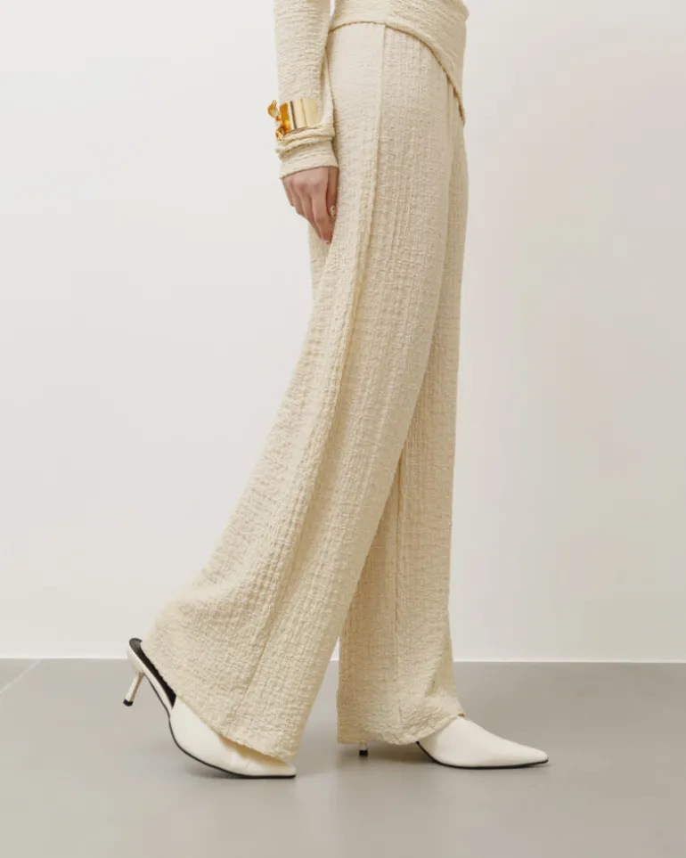 Coord-set in texture con pantaloni palazzo – 9778