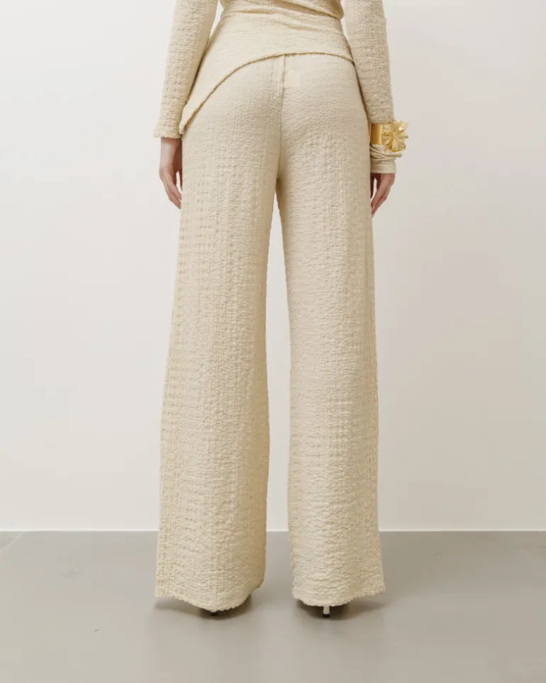 Coord-set in texture con pantaloni palazzo – 9778