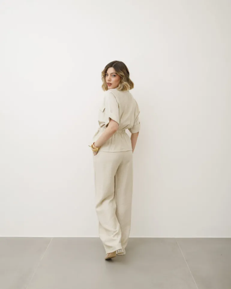 Coord-set morbido con coulisse – 7285