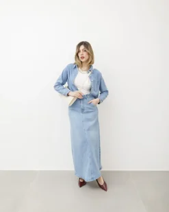Gonna lunga in denim – 8614