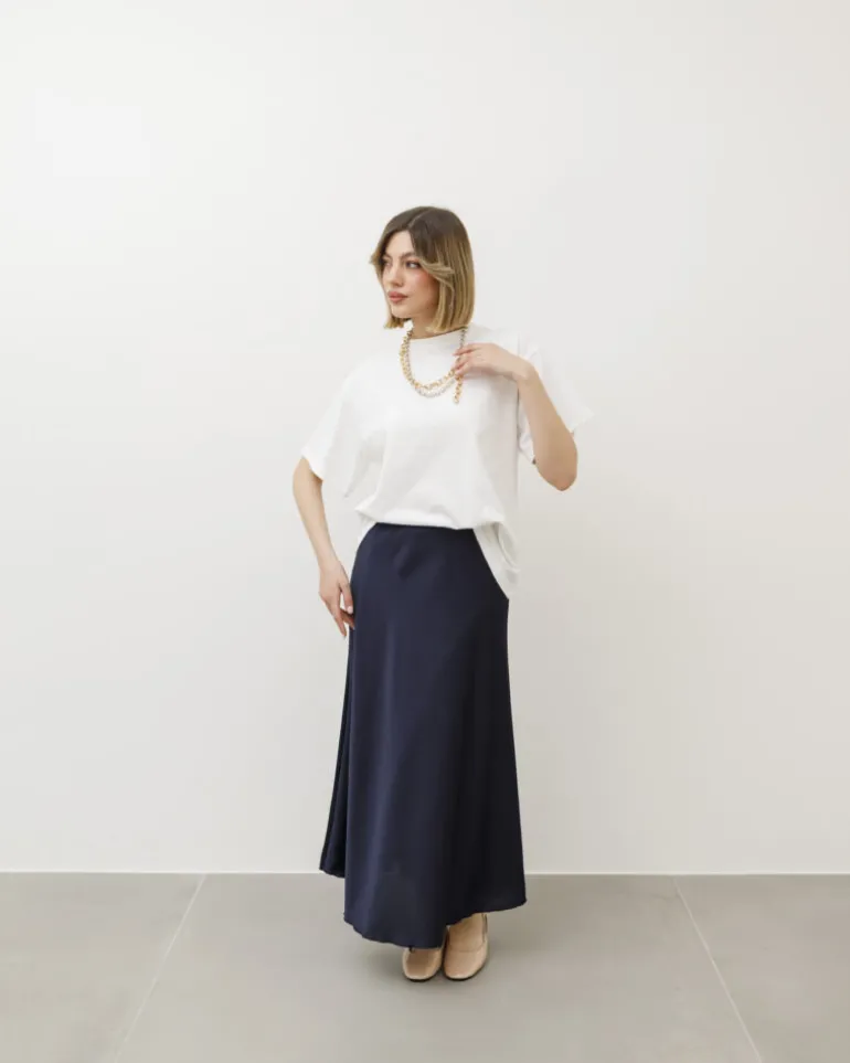 Gonna midi satin – 16606