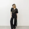 Jeans neri ampi in tencel – 8630