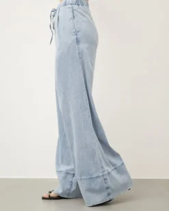 Jeans palazzo in lyocell con elastico – 8616