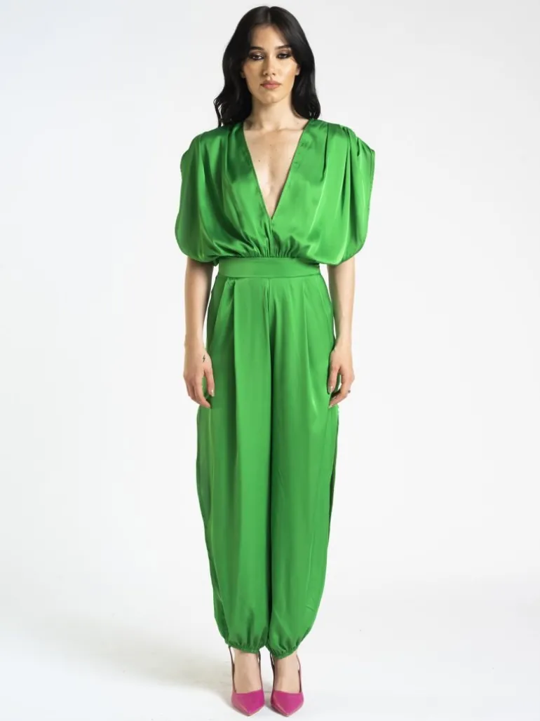 Jumpsuit in raso con aperture – 0046