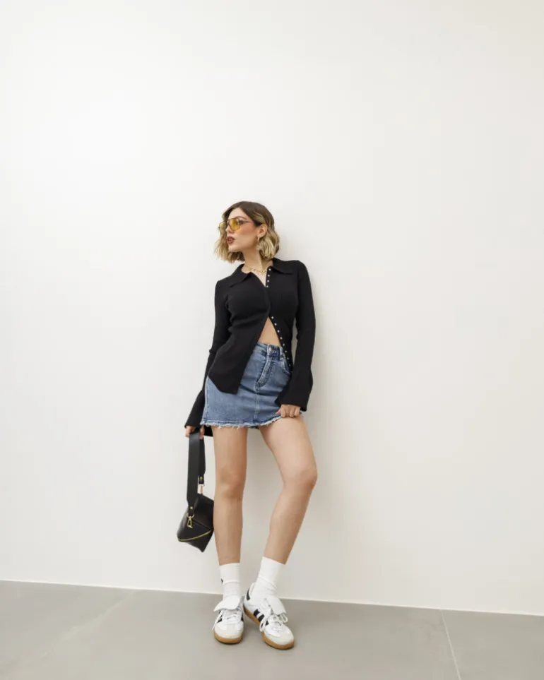 Maglia con colletto e bottoni – 1198