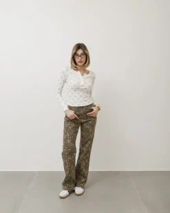 Maglia in cotone con fiocchetti – 61835