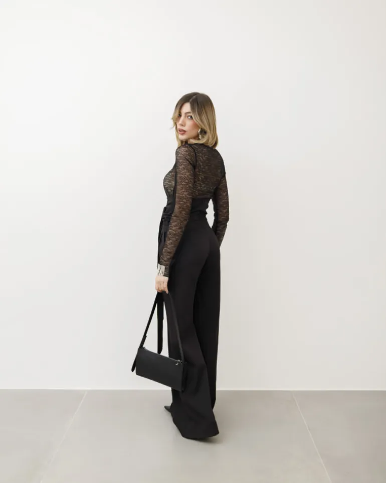 Maglia in pizzo con fiocco – H4611