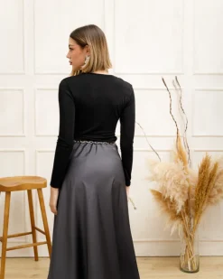 Maglia in viscosa con riprese – 85963