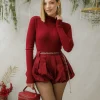 Maglione aderente con colletto – 74045