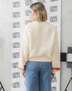 Maglione con filamenti lurex – F6286