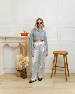 Maglione crop con cappuccio – 60499