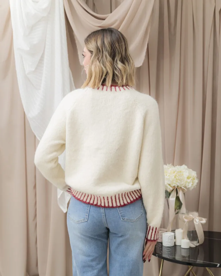 Maglione in lana con ricamo – AM521
