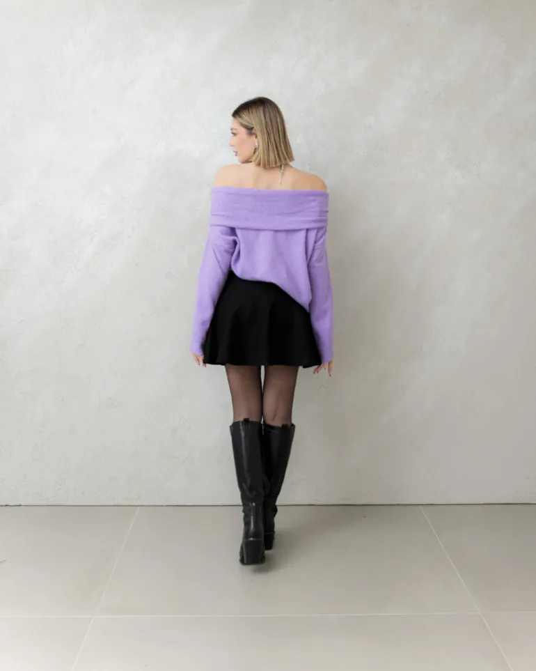 Maglione in lana con scollo a barca – 24686