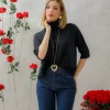 Maglione morbido con collo – 5278