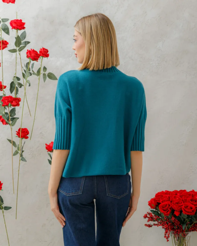 Maglione morbido con collo – 5278