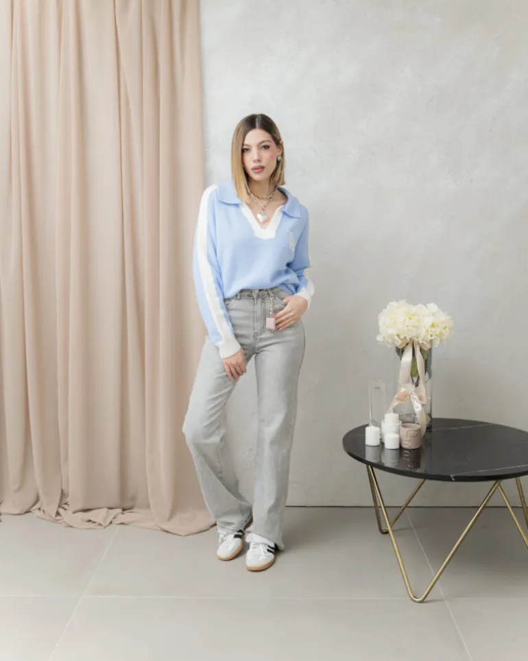 Maglione Polo con colletto – AM609