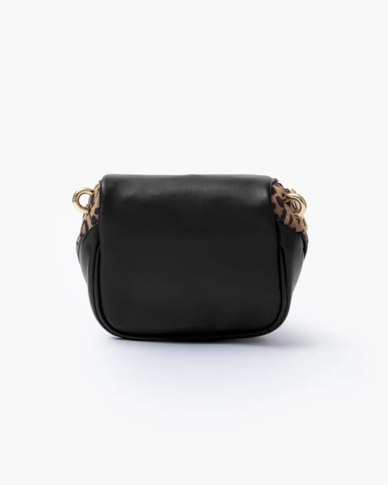 Micro ISABELLA animalier in pelle NERA – LOVING BAGS