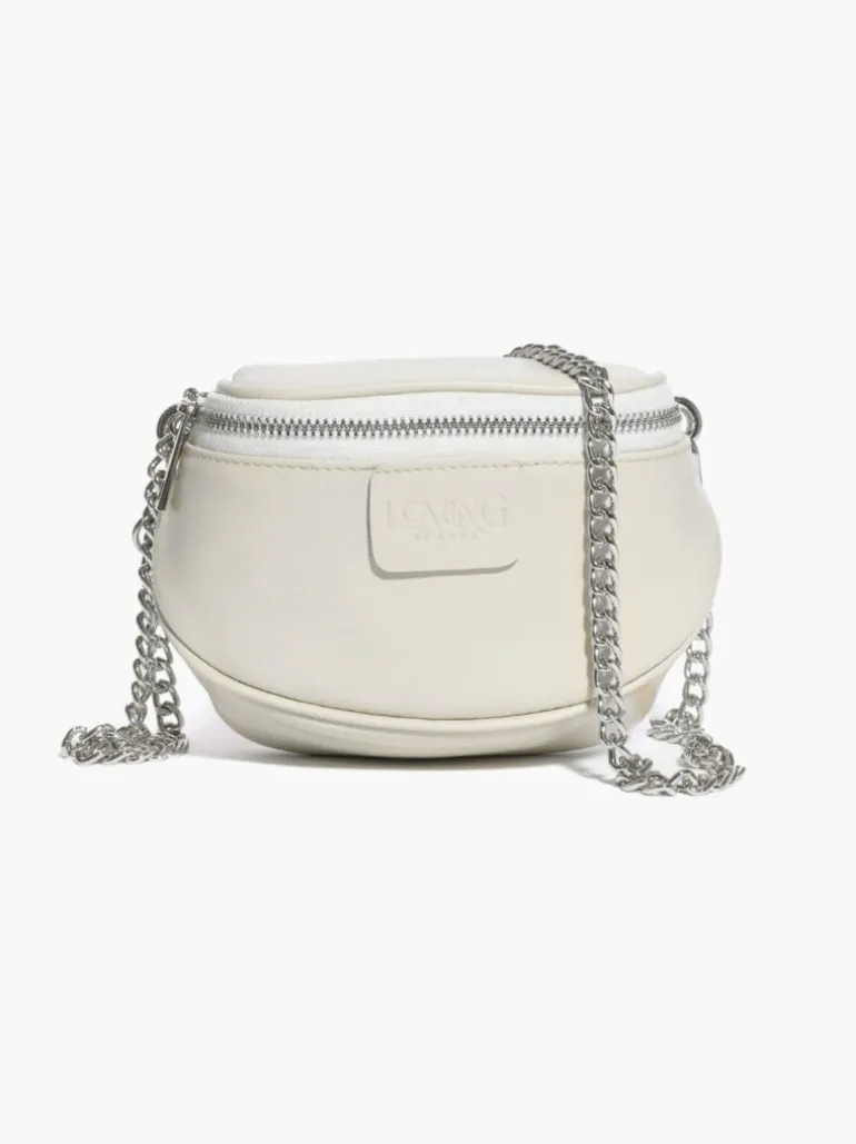 Micro ISABELLA in pelle PANNA – LOVING BAGS