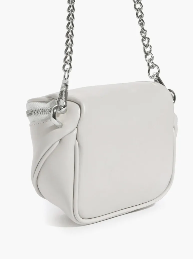 Micro ISABELLA in pelle PANNA – LOVING BAGS