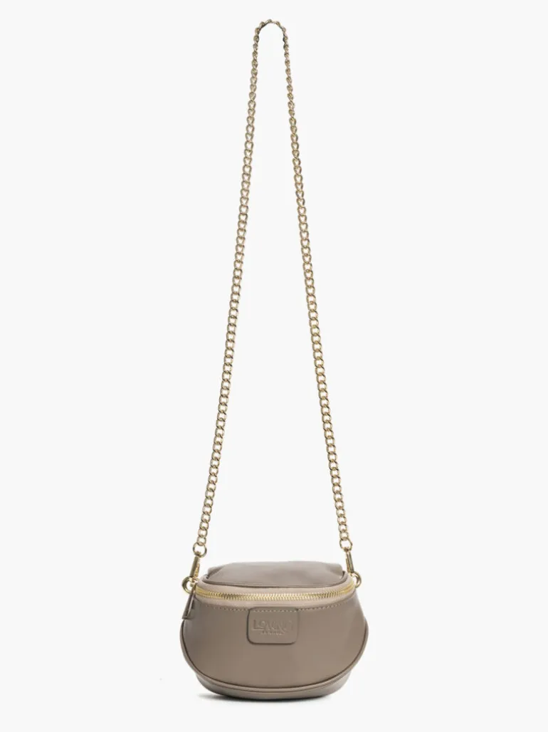 Micro ISABELLA in pelle TORTORA – LOVING BAGS
