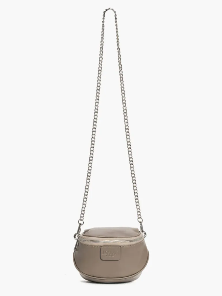 Micro ISABELLA in pelle TORTORA – LOVING BAGS