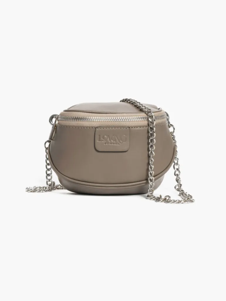 Micro ISABELLA in pelle TORTORA – LOVING BAGS