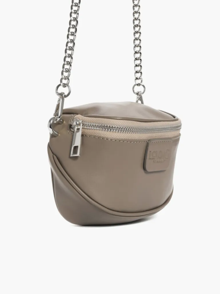 Micro ISABELLA in pelle TORTORA – LOVING BAGS