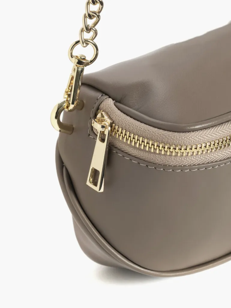 Micro ISABELLA in pelle TORTORA – LOVING BAGS