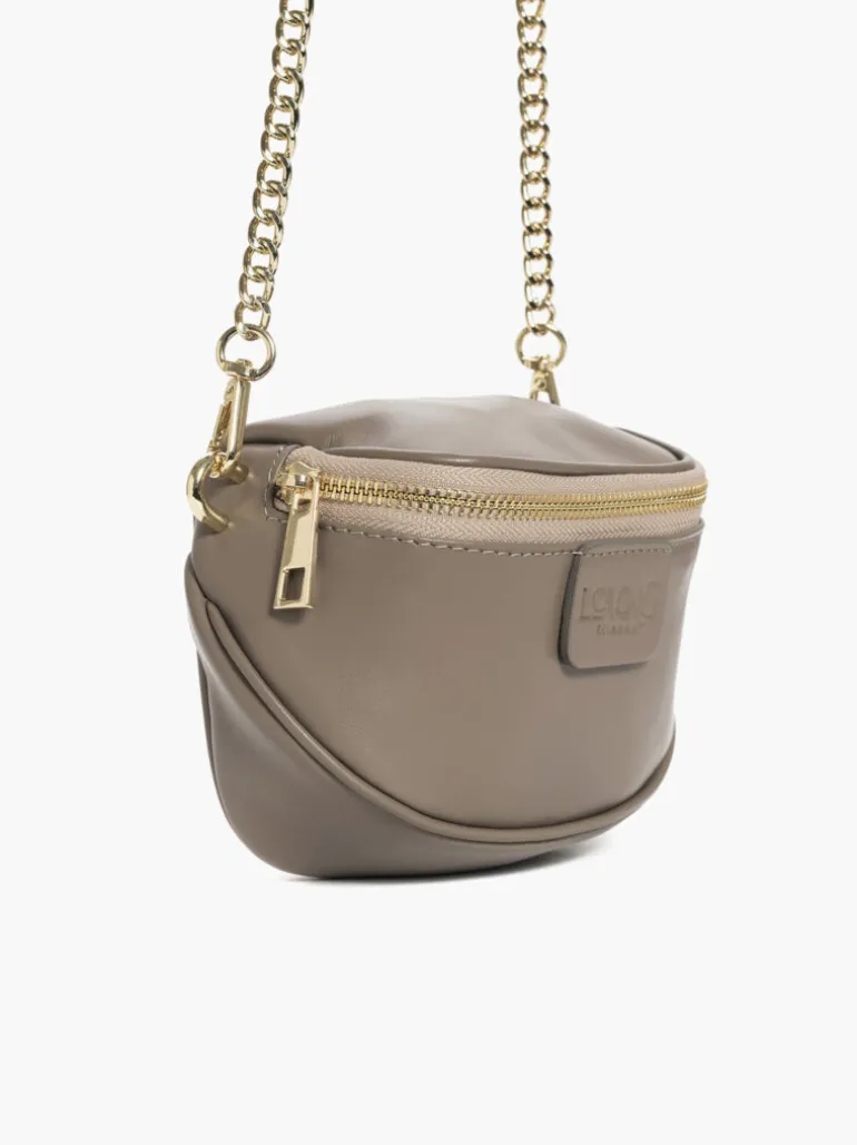 Micro ISABELLA in pelle TORTORA – LOVING BAGS