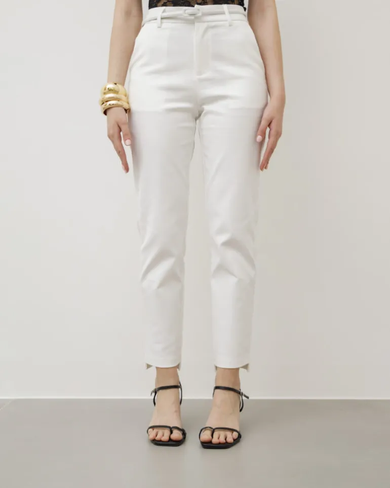Pantaloni a sigaretta con cintura – 8231