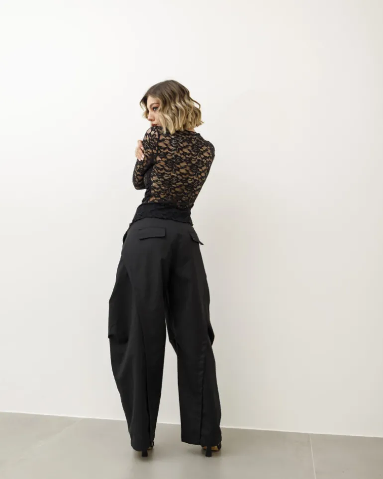 Pantaloni eleganti ballon neri – P6696 SLC