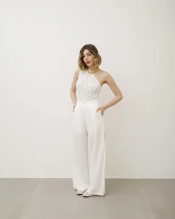 Pantaloni in misto lino – 8099