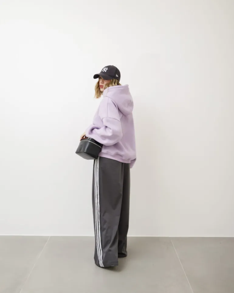 Pantaloni jogger con riga laterale – 6865