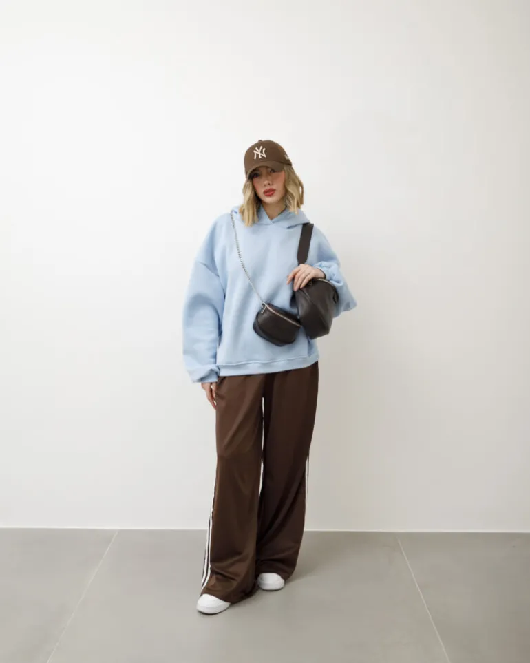 Pantaloni jogger con riga laterale – 6865