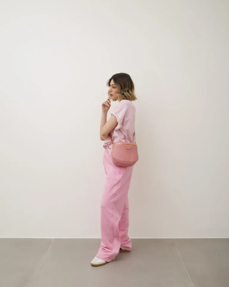 Pantaloni jogger in cotone ROSA – LBA8745