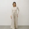 Pantaloni palazzo con pinces – 8227